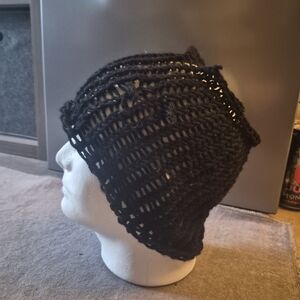 Black Crochet Headband